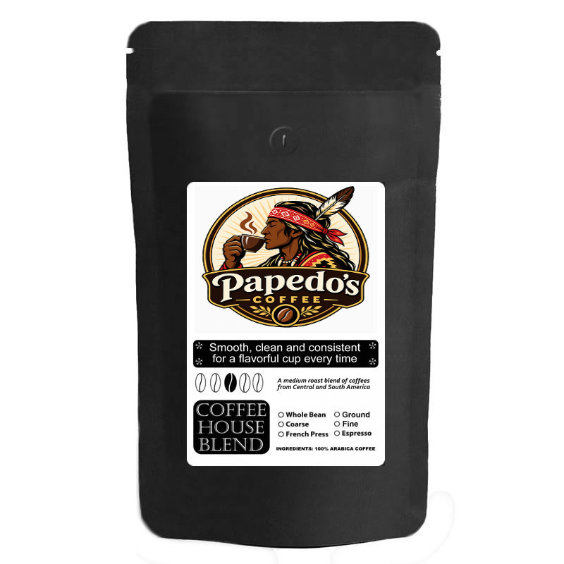 Papedos Fine Ground Coffee - House Blend 2 LBS