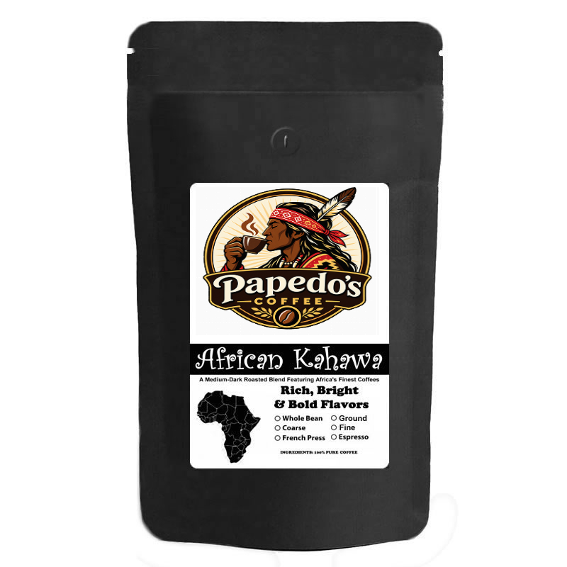 French Press African Coffee Medium Dark Roast 1 LB